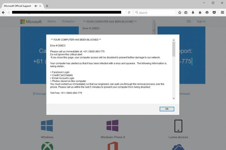 Computervirusalertsystem.today Scam