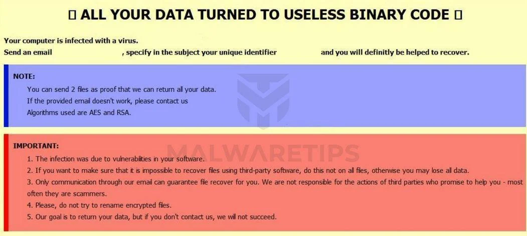 Image: Paralock ransomware