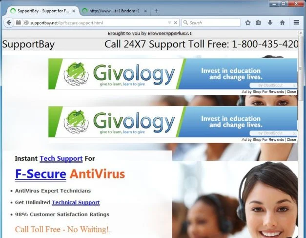 Supportbay.net pop-up virus Supportbay.net virus