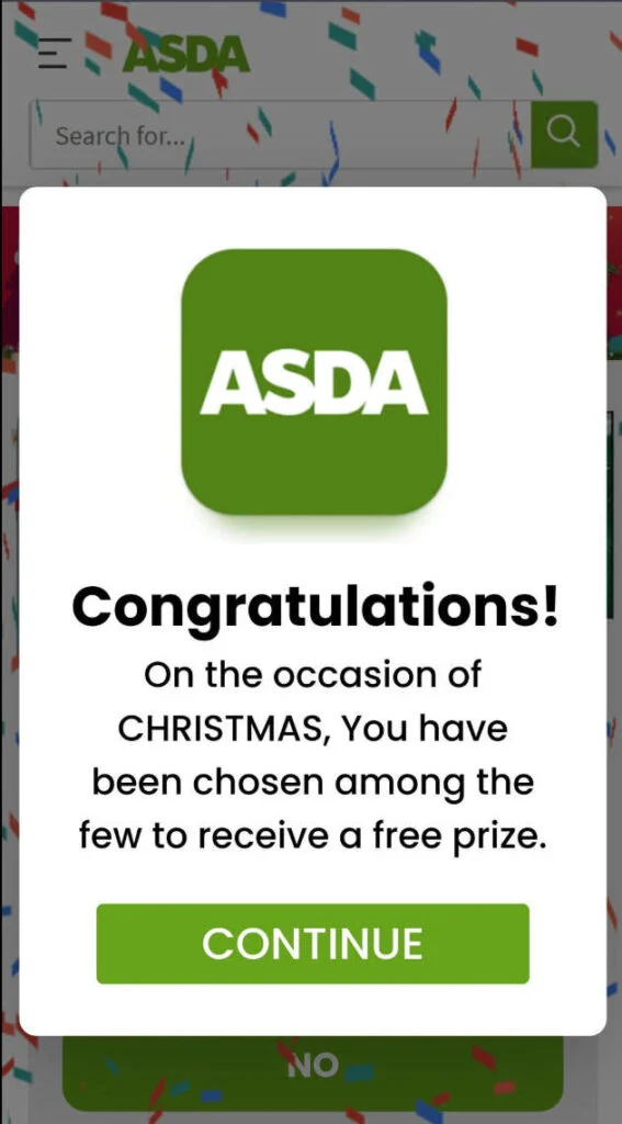 ASDA Giveaway Scam - The Trap Behind the “Free Gift” Message 2 1 14