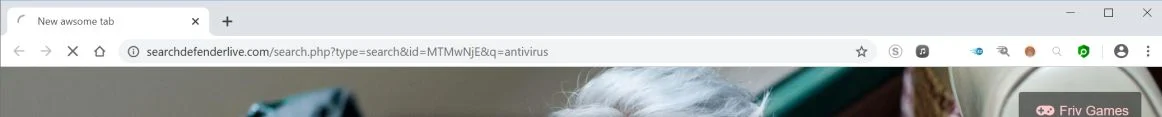 How to remove Search Defender Live redirect (Virus Removal Guide) 1 Image: Chrome browser is redirected to Search Defender Live