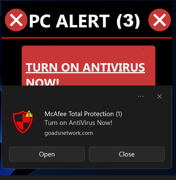 Encryptiondefender.cc Pop-ups - The Truth Behind the Fake Virus Warnings 16 McAfee PC ALERT (3)