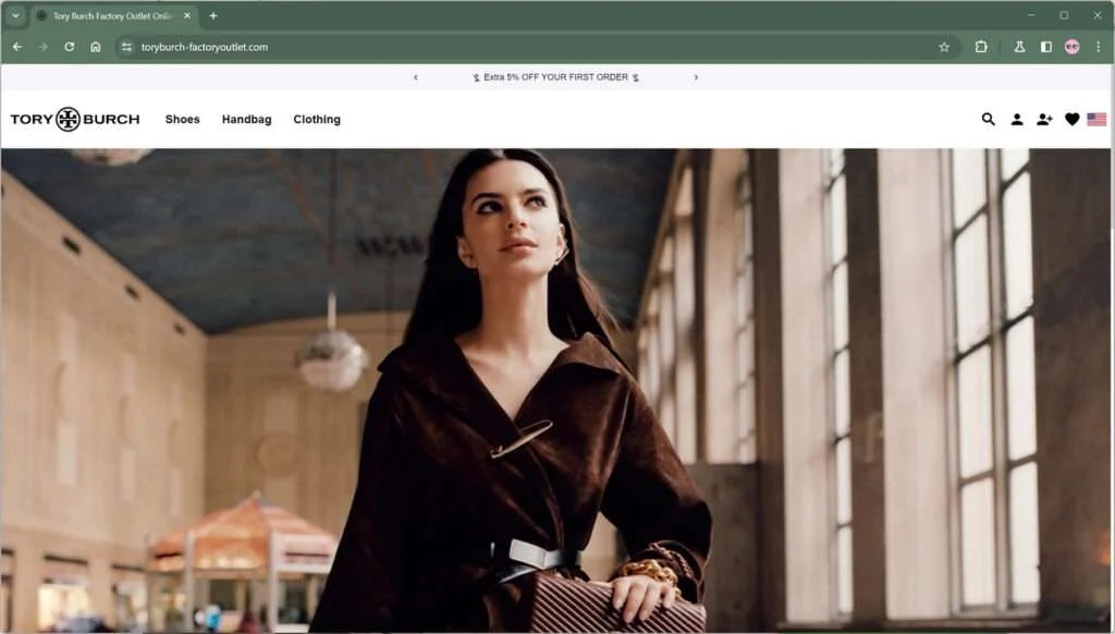 ToryBurch-FactoryOutlet.com Scam: A Fake Tory Burch Website 1 Toryburch-factoryoutlet.com scam