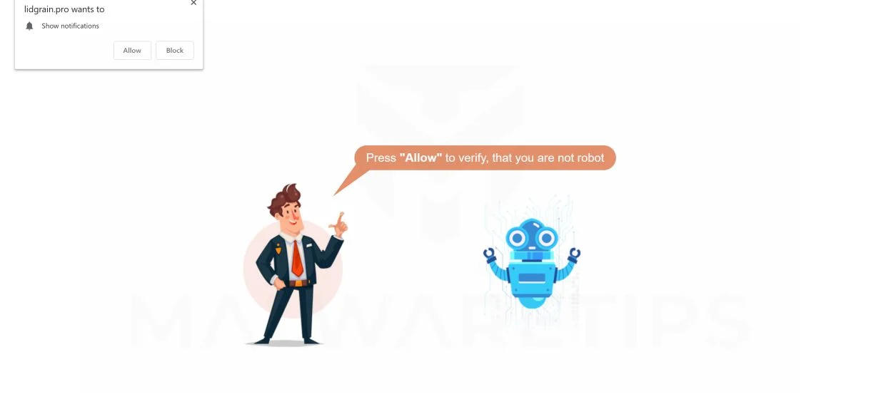 lidgrain.pro redirect virus