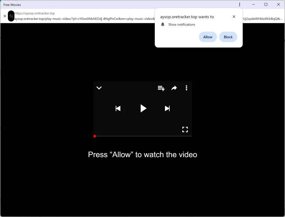 Free Movies Malware