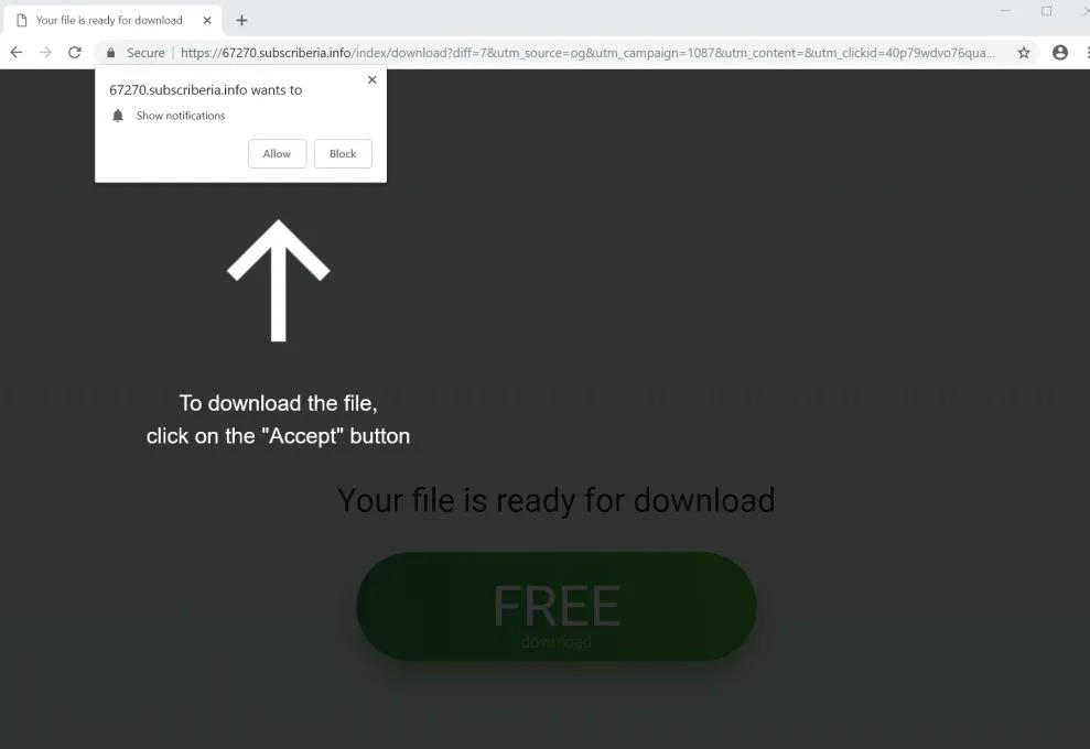 subscriberia.info redirect virus