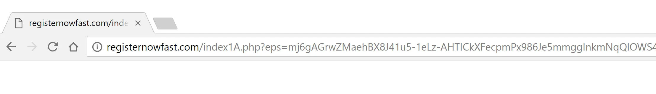 Registernowfast.com pop-up adware