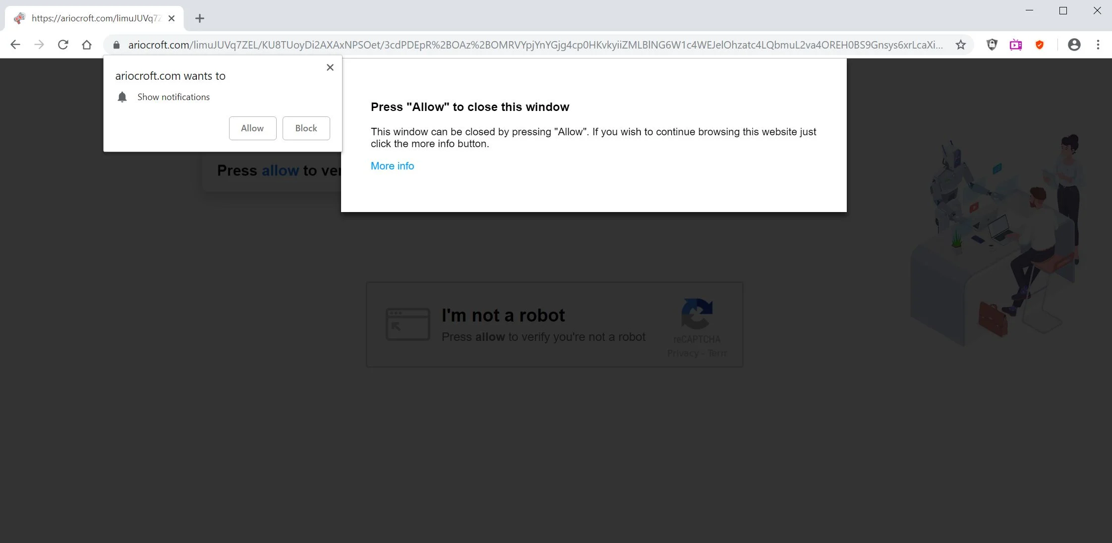 How to remove Ariocroft.com redirect (Virus Removal Guide) 1 ariocroft.com pop-up ads virus