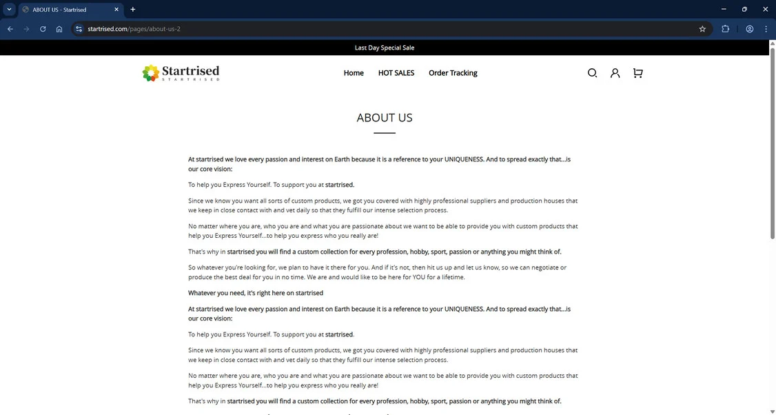 Startrised.com Scam Store: What You Need To Know 1 Startrised.com scam