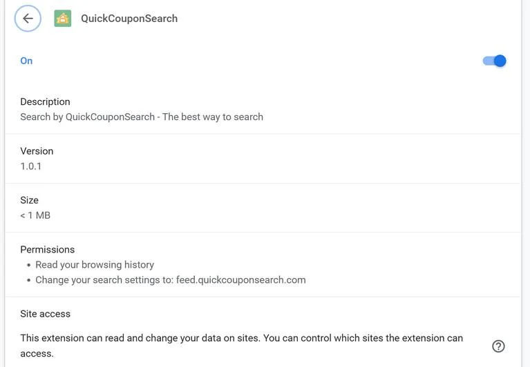 Image: QuickCouponSearch Search