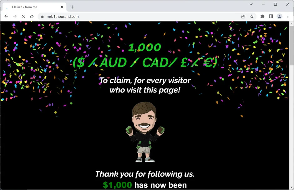 Mrb1thousand.com ads