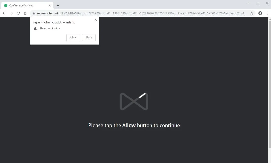 How to remove Repaningharbut.club pop-up ads (Virus Removal Guide) 1 repaningharbut.club redirect virus
