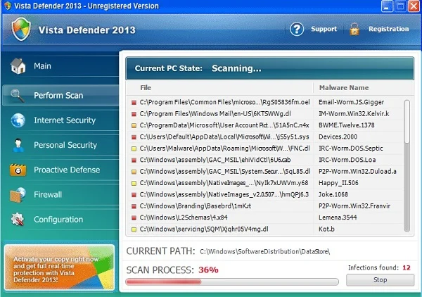 Vista Defender 2013 Vista Defender 2013 virus