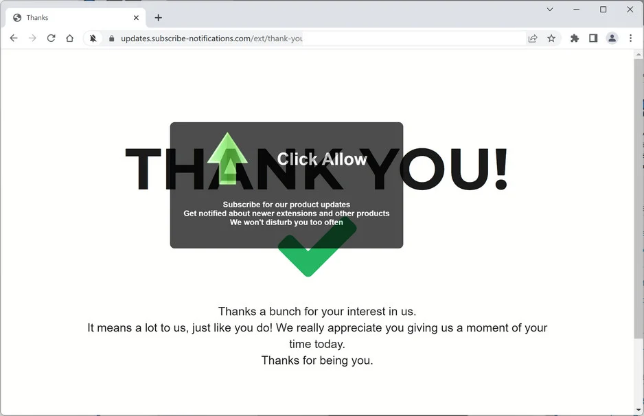 Remove Subscribe-notifications.com Pop-up Ads (Virus Removal Guide) 1 Image: Chrome browser is redirected to Subscribe-notifications.com