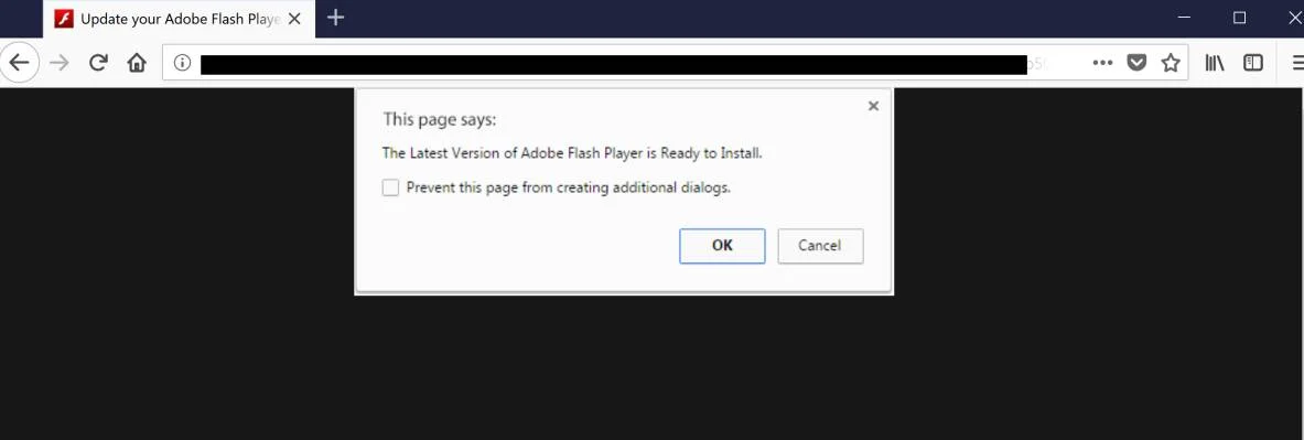 Image: Latest Version Of Adobe Flash Player is Ready to Install Fake Alert