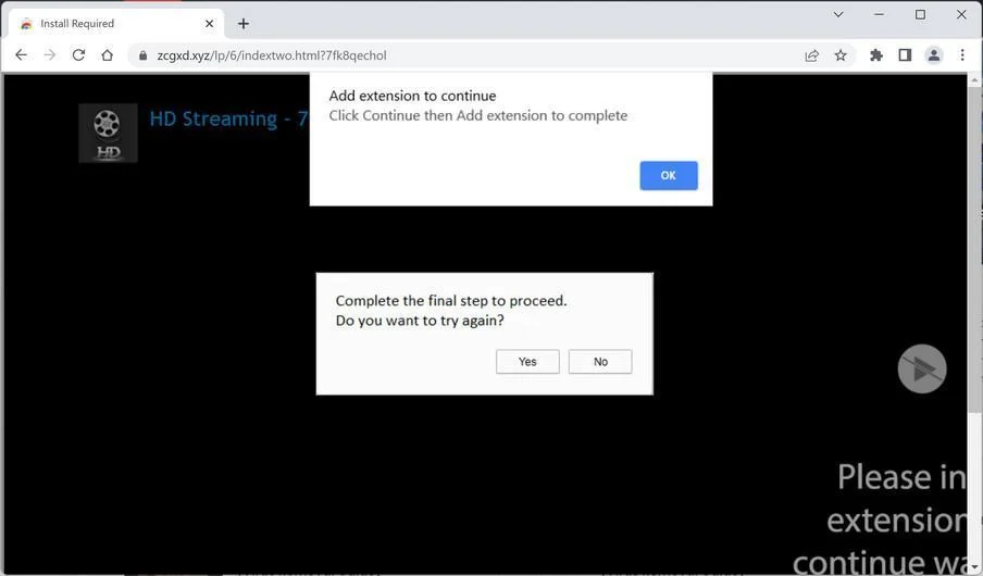 How to Remove Zcgxd.xyz Ads (Virus Removal Guide) 1 Image: Zcgxd.xyz browser redirect