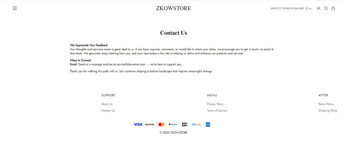 Zkowstore.com scam