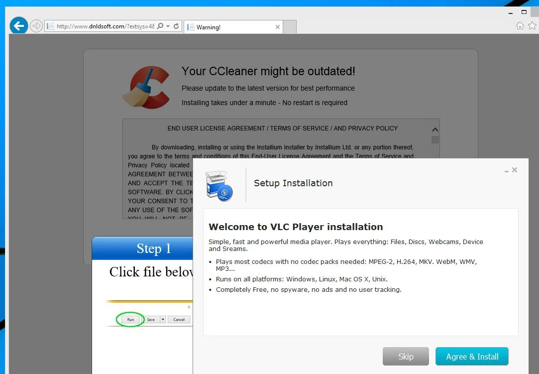 Your CCleaner might be outdated scam