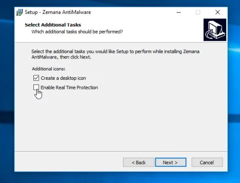 Opt-out of the real-time protection feature