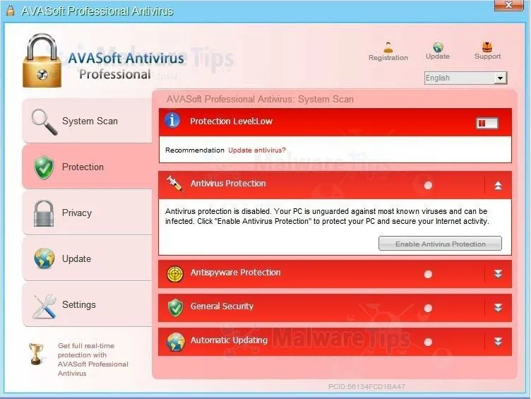 [Image: AVASoft Antivirus Professional 3.7.30]