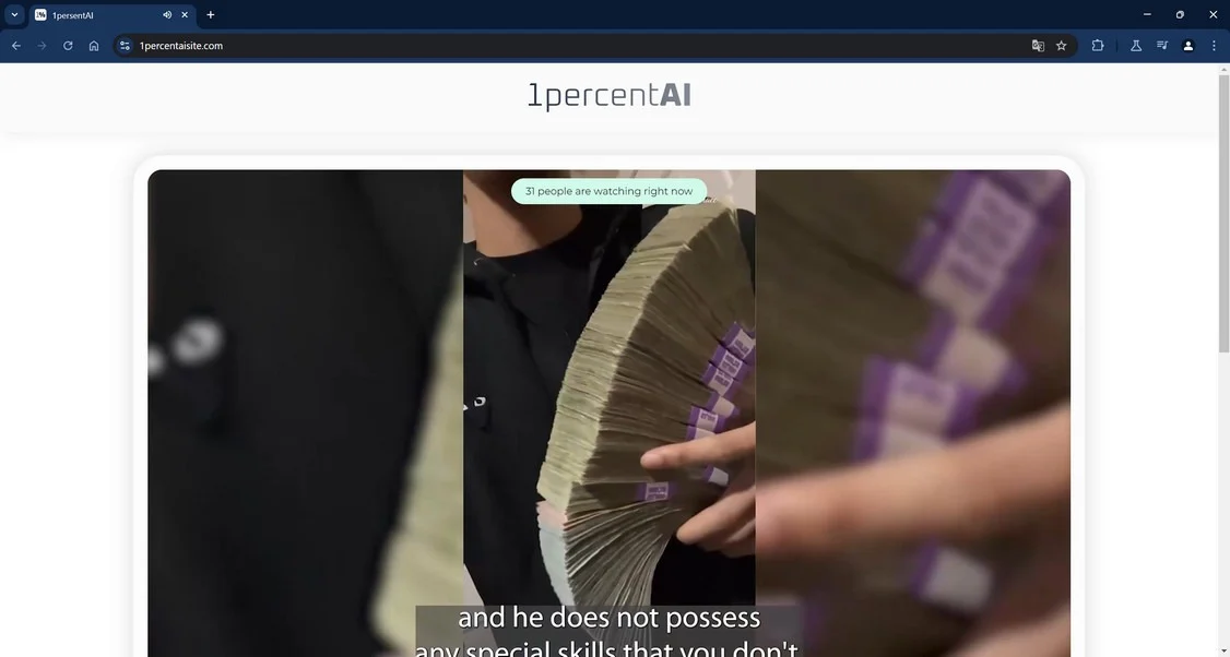 1PercentAI scam 2