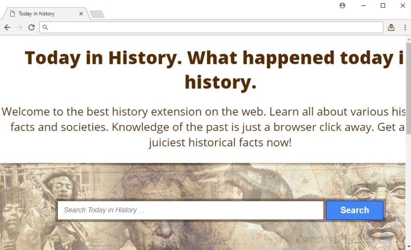 Today in History New Tab adware virus