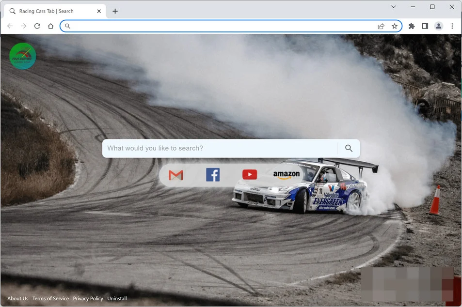 Image: Racing Cars Tab Chrome new tab page