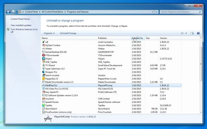 Remove Cant Miss Coupon from Windows