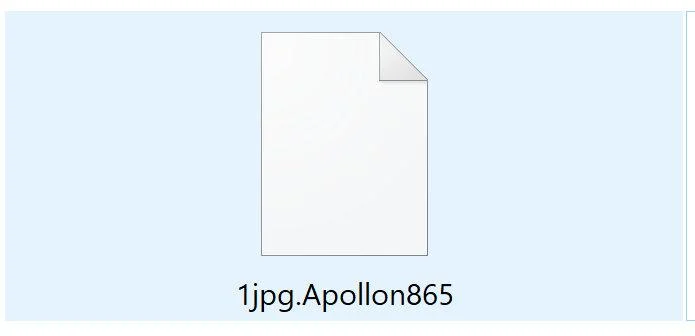 Image: Apollon865 ransomware