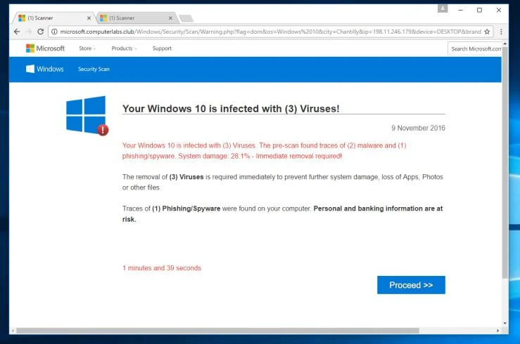 microsoft.computerlabs.club virus