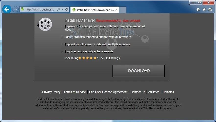 Picture of static.bestusefuldownloads.com popup