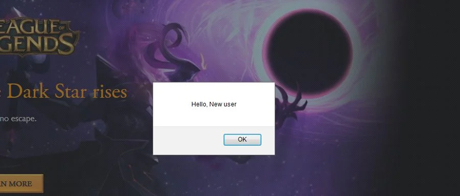 Hello, New User pop-ups Hello, New User virus