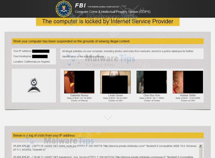 The Computer is locked by Internet Service Provider virus The Computer is locked by Internet Service Provider MoneyPak virus