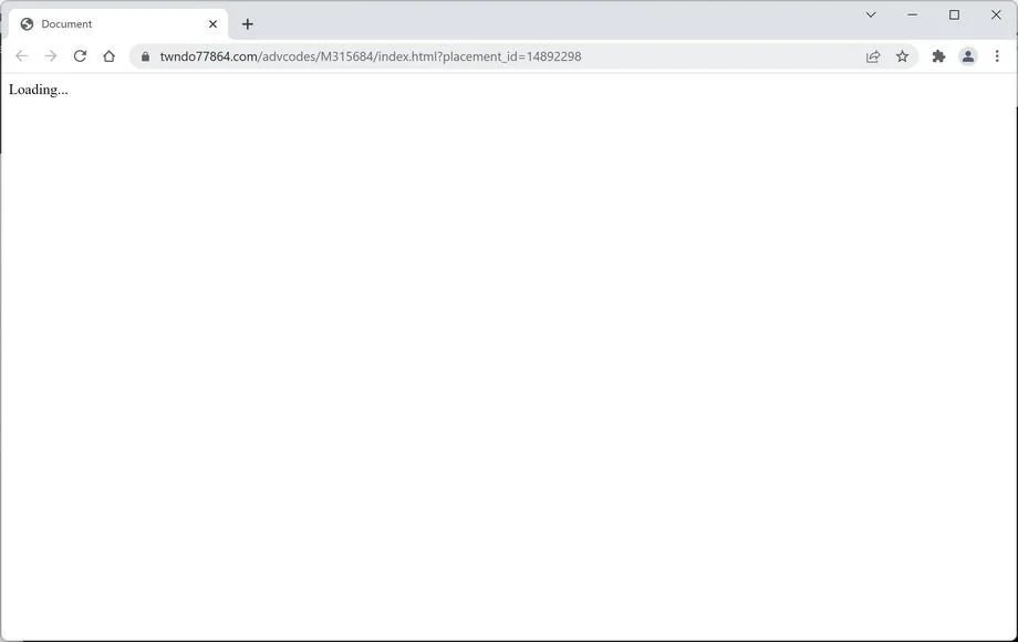 How to Remove Twndo77864.com Redirect (Virus Removal Guide) 1 Image: Twndo77864.com Chrome browser redirect