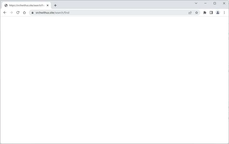 Image: Srchwithus.site Browser Hijacker