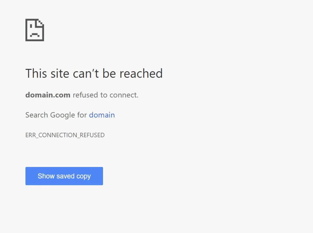 ERR_TOO_MANY_RETRIES Error