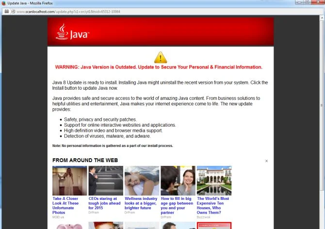 Scanlocalhost.com virus
