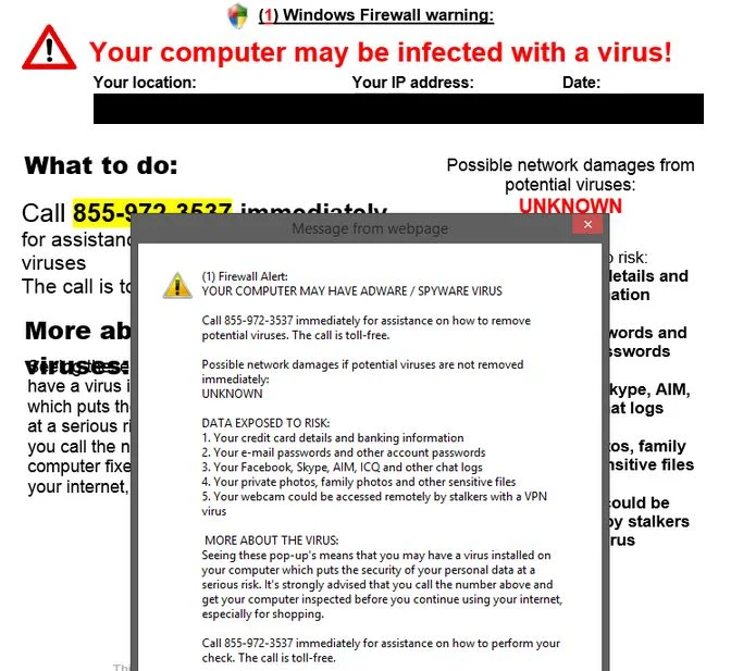 Your computer may have adware/spyware virus Removal