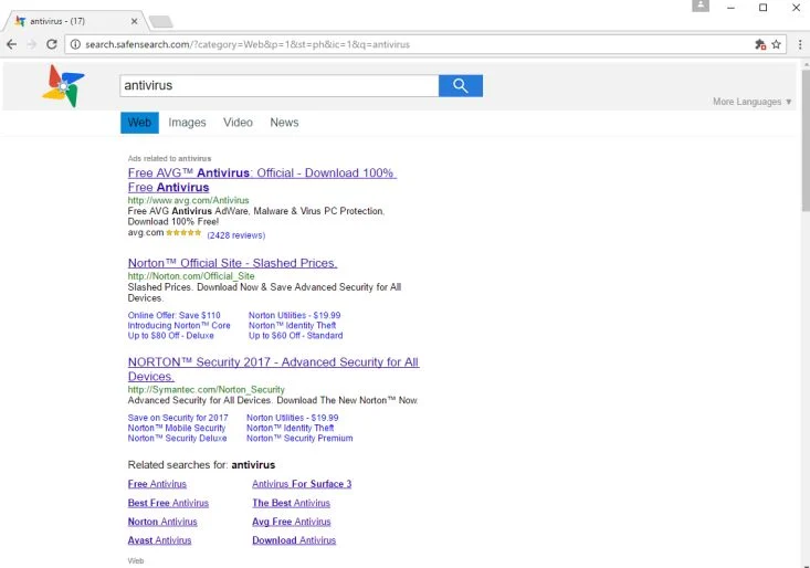 search.safensearch.com virus