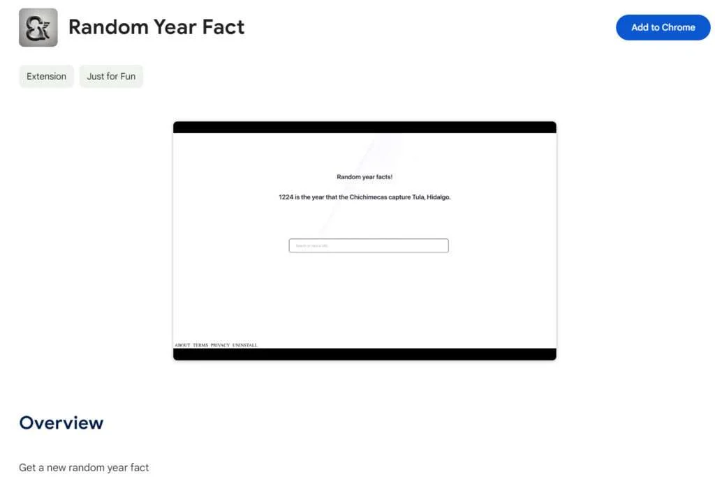 Random Year Fact