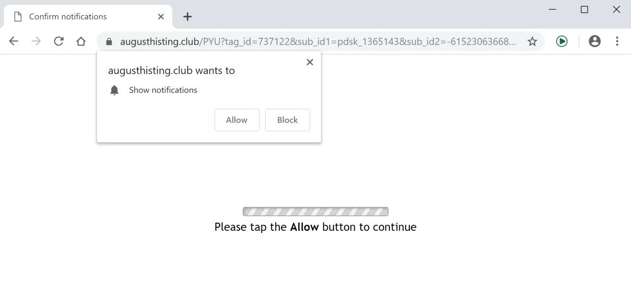 Augusthisting.club redirect Augusthisting.club redirect virus
