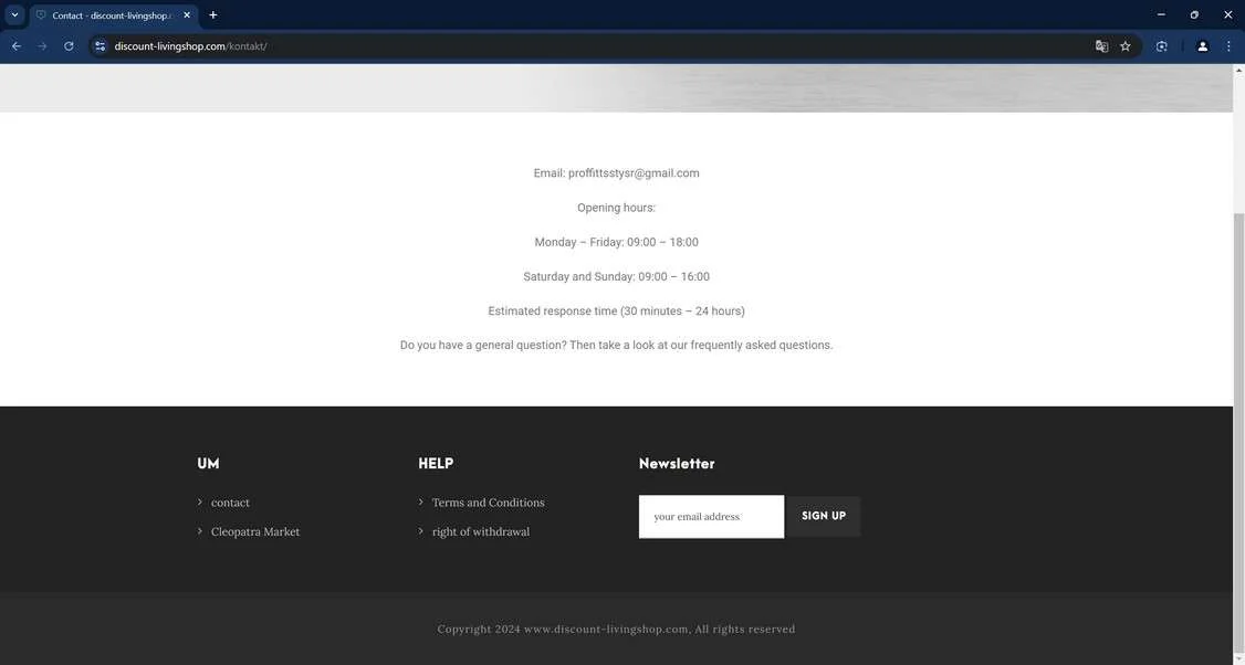 Discount-livingshop.com scam