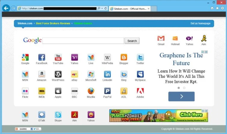 Siteken.com redirect Siteken.com virus