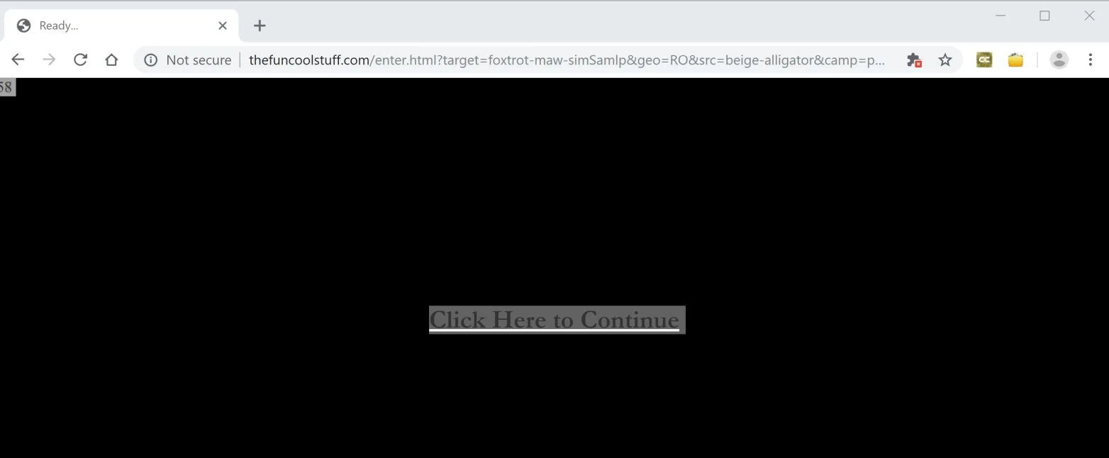 How to remove Thefuncoolstuff.com redirect (Virus Removal Guide) 1 Image: Chrome browser is redirected to Thefuncoolstuff.com