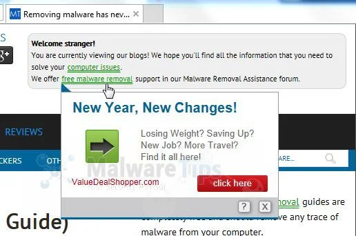 [Image: Ads by KeyPlayer popup virus]