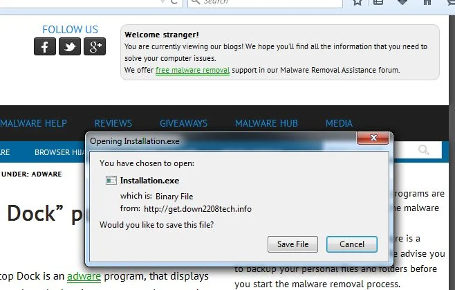 Installation.exe virus