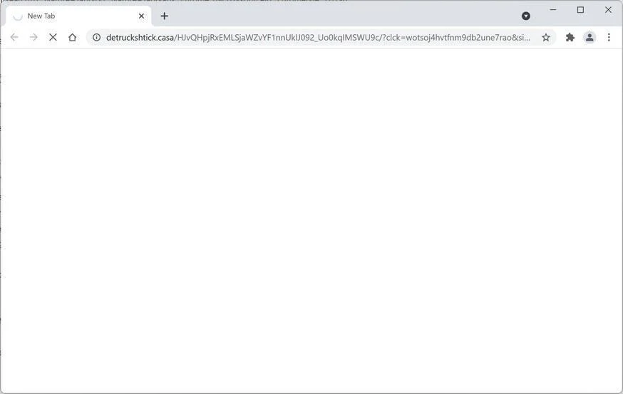 Remove Detruckshtick.casa pop-up ads (Virus Removal Guide) 1 Image: Chrome browser is redirected to Detruckshtick.casa