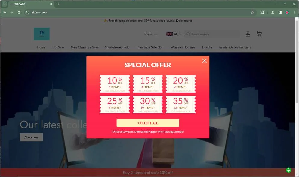 hisixevn.com Scam