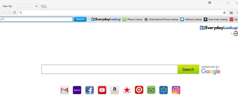 How to remove EverydayLookup redirect (Uninstall Guide) 1 EverydayLookup Toolbar by myway
