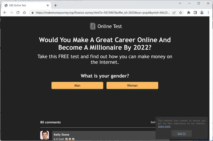 Remove MakeMoneySurvey.top Ads (Virus Removal Guide) 1 Image: Makemoneysurvey.top Ads